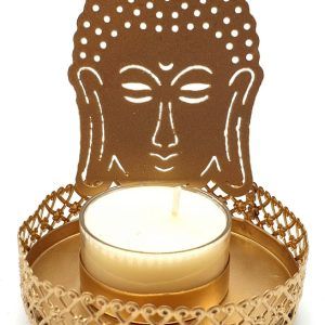 Portavelas Metal Buda (11 cm)