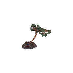 Árbol de la Felicidad Aventurina Verde con Base de Ágata (12 cm)