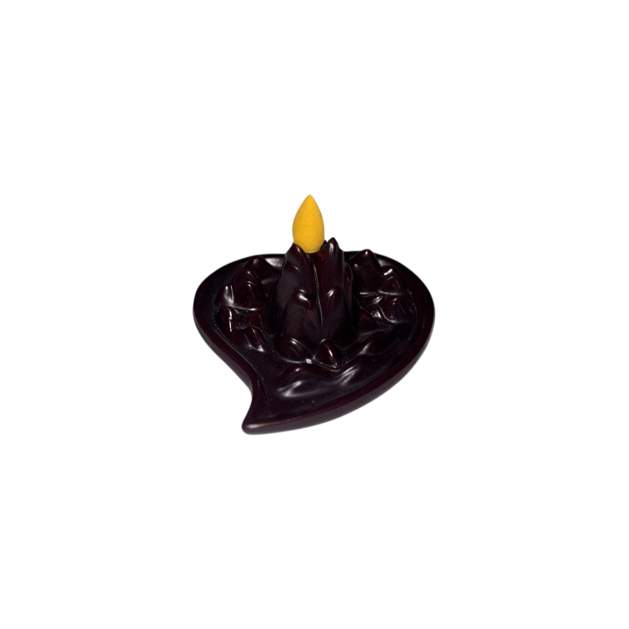 Porta Incienso de Reflujo con Forma de Corazón de Montaña (14 cm)