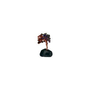 Árbol de la Felicidad 7 Chakras con Base de Fluorita (14 cm)