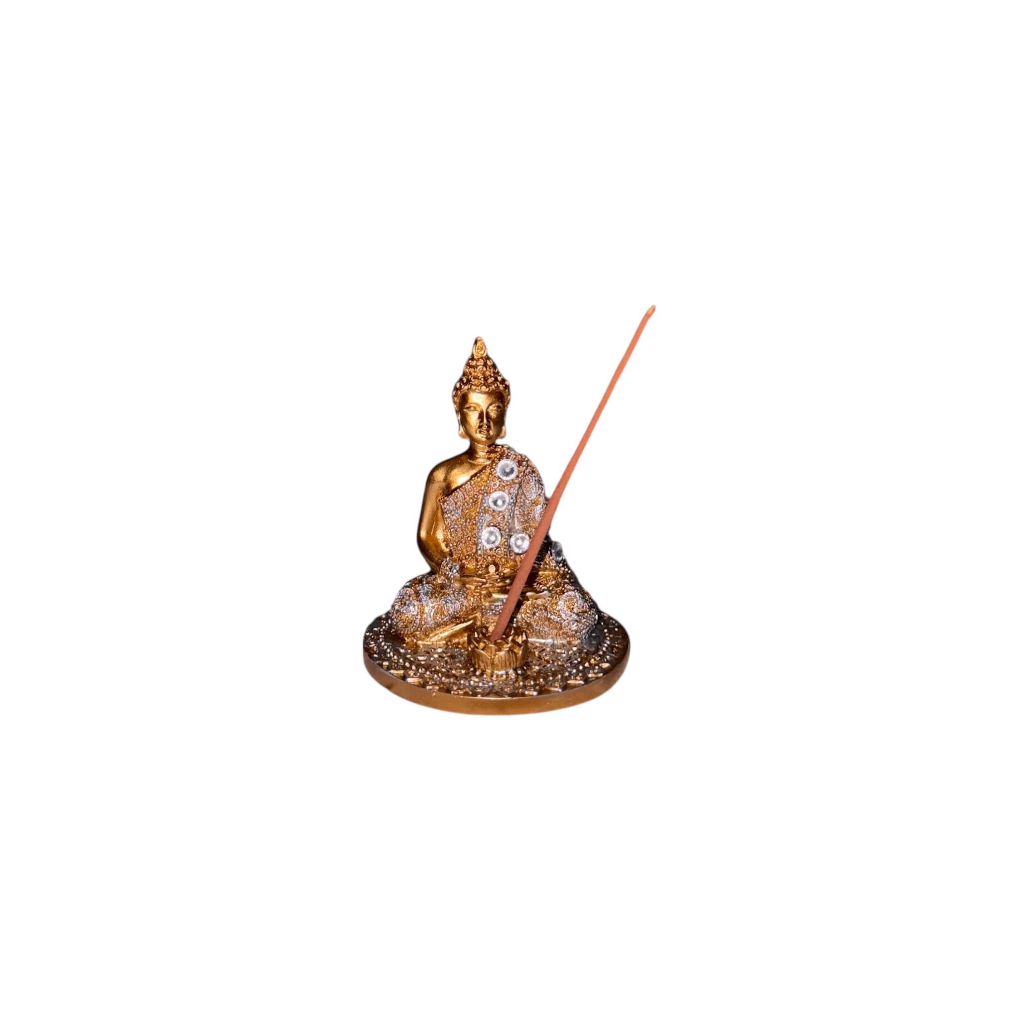 Quemador de Incienso de Buda en Bronce
