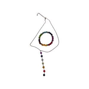 Juego de Collar y Pulsera de los 7 Chakras