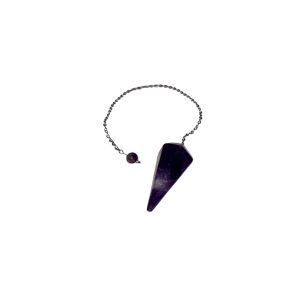 Péndulo de Amatista (3,5 cm) con Cadena (20 cm)