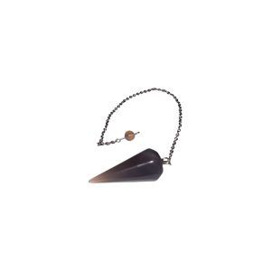Péndulo de Ágata Gris (3,5 cm) con Cadena (20 cm)