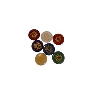 Set de Piedras de 7 Chakras con Patrón