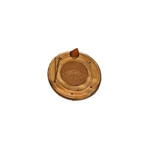 Porta Incienso de Madera Redondo Lotus (10 cm)