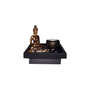 Portavelas de Meditación Zen Buda
