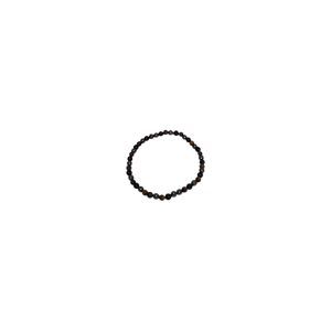 Pulsera de Obsidiana Negra, Hematita y Ojo de Tigre (4 mm)