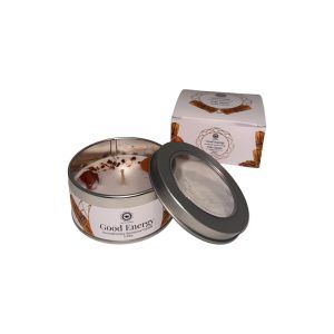 Vela Aromática Palo Santo con Cristal Energia Positiva